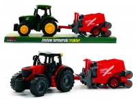 Traktor z maszyną rolniczą, opakowanie 40x13x11 cm