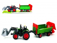 Traktor z maszyną rolniczą przyczepą-rozrzutnikem 62x14x12 cm