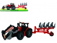 Traktor z maszyną rolniczą pługiem 40x11x9,5 cm mix kolor