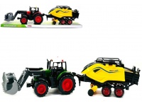 Traktor z maszyną rolniczą prasa do bel 63x14x15 cm