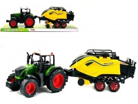 Traktor z maszyną rolniczą prasa do bel 54,5x14x15 cm