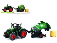 Traktor z maszyną rolniczą, prasa do bel opakowanie 55x16x14 cm