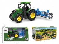 Traktor z maszyną rolniczą w kartonie 31x17x16 cm
