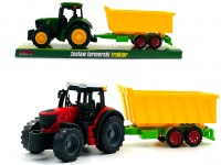 Traktor z przyczepą 40,5x13x11 cm MIX KOLOR