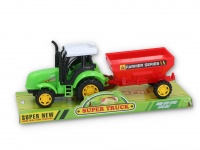 Traktor z przyczepą 29x11x10 cm