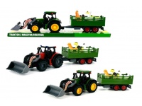 Traktor z turem z przyczepą i zwierzątkami 47x11x13 cm