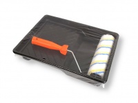 Wałek malarski z rączka + kuweta 36,5x27x6 cm kpl 2 el