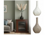 Wazon ceramiczny gładki płomień 23x12,5 cm MIX KOLOR