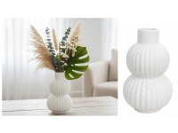 Wazon ceramiczny NORDYCKI 19x12 cm BIAŁY