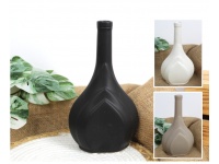 Wazon ceramiczny gładki płomień 23x12,5 cm MIX KOLOR