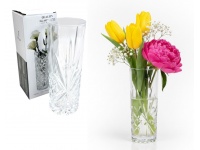 Wazon szklany tuba 20x7,5 cm GWIAZDA I ROMBY