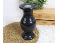 Wazon z marmuru 23x9,5 cm otwór 3,5 cm CZARNY