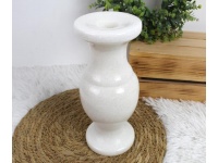 Wazon z marmuru 23x9,5 cm otwór 3,5 cm BIAŁY