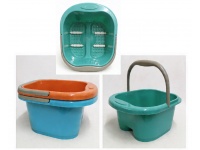 Wiadro, miska plastikowa z masażerem do stóp 35x33x18 cm mix kolor