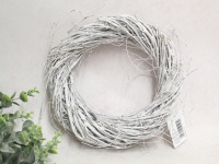 Wianek wiklinowy 20 cm BIAŁY