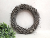 Wianek wiklinowy 35 cm SZARY