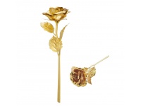 WIECZNA RÓŻA plastikowa 22x9 cm ZŁOTA