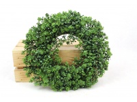 Wieniec wianek dekoracyjny ciemna zieleń DROBNY 30 cm