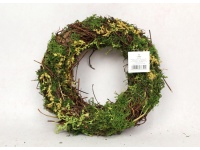 Wieniec, wianek mech, gałązki 25x6 cm