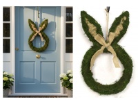 Wieniec, wianek z trawy USZY ZAJĄCA 41x25x4,5 cm