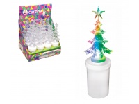 Wkład LED transparentna figurka CHOINKA 16,5x3,5 cm - multikolor - 1 szt