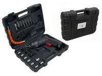 Wkrętarka Mini akumulatorowa  47 elementów w walizce 24x18.5x6.5 cm