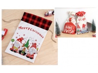 Worek Mikołaja na prezenty TRZY MIKOŁAJE 50x30 cm