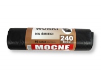 Worki na śmieci MOCNE LDPE 240L 10 szt