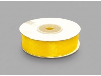 Wstążka organza ŻÓŁTY JASNY 19 mm x 26m - 1 rolka 