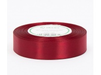 Wstążka satyna CZERWONA wino 25mm x 33m - 1 szt