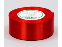 Wstążka satynowa CZERWONA 38 mm x 32m