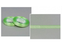 Wstążka satynowa linia ZIELONA 6 mm x 22,75m - 1 rolka 