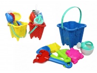 Zabawka do piasku WIADERKO ZAMEK z akcesoriami 7 el. 17x17 cm mix kolor