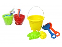 Zabawka do piasku WIADERKO z akcesoriami 5 el. 16x13 cm