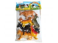 Zabawka, figurka ZWIERZĘTA farma (1 szt ok. 13 cm)  kpl. 6 szt w folii