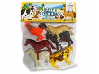 Zabawka, figurka ZWIERZĘTA farma (1 szt ok. 11 cm)  kpl. 6 szt w folii