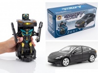 Zabawka interaktywna Robot Transformer Car ze światłem dźwiękiem – samochód sportowy, automatyczna transformacja 21 cm