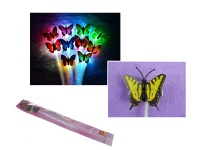 Zabawka MOTYL świecący w ciemności LED + spinka 35x5 cm - 1 szt