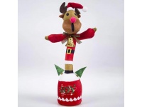 Zabawka pluszowa tańcząca RENIFER z dźwiękiem, powtarzająca 35 cm