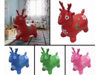 Zabawka SKOCZEK gumowy RENIFER 55x48x25 cm MIX KOLOR