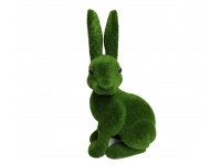 Zając styropianowy flokowany ZIELONY 27x15x10 cm