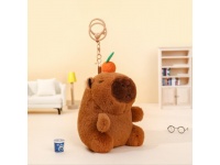 Zawieszka, brelok KAPIBARA światło dźwięk z marchewką 16x8x7 cm