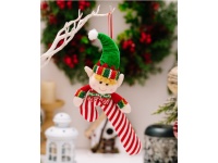 Zawieszka ELF 31x12 cm CZERWONO-ZIELONY