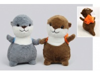 Maskotka, pluszak WYDRA z plecaczkiem 23 cm MIX KOLOR