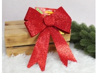 Zawieszka na choinkę KOKARDA 30x20 cm CZERWONA