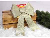 Zawieszka na choinkę KOKARDA 30x20 cm ZŁOTA