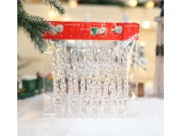 Zawieszki akrylowe SOPLE 13 cm kpl. 12 szt TRANSPARENTNE