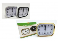 Zegar, budzik PROSTOKĄTNY 13x10 cm mix kolor