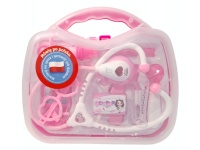 Zestaw lekarski z polskim modułem dźwiękowym w walizce 17x14x7 cm RÓŻOWY