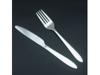 Zestaw NÓŻ + WIDELEC stołowy ze stali nierdzewnej (21+18 cm)